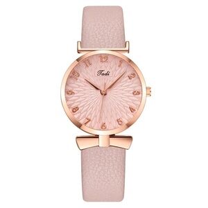 *ALOHI* Pink x Rose Gold Simple Fashion Quartz Watch